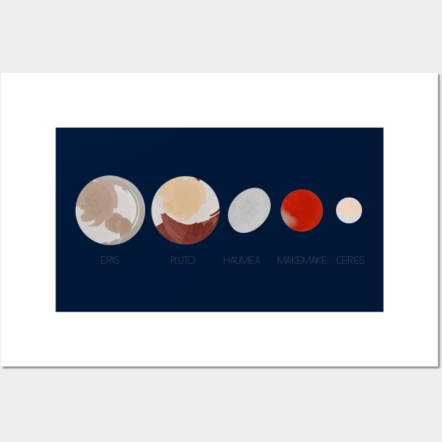 Dwarf planets Wall Art by mrsmauve